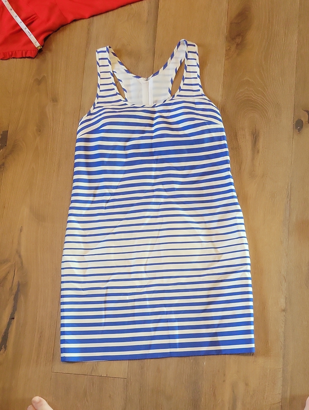 Banana Republic Striped Blue and White Racerback Tank Dress Size 4